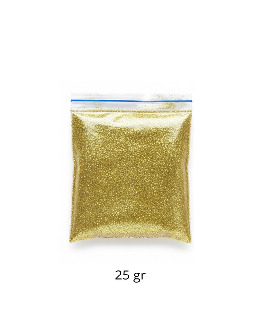 glitter cosmetico dorado