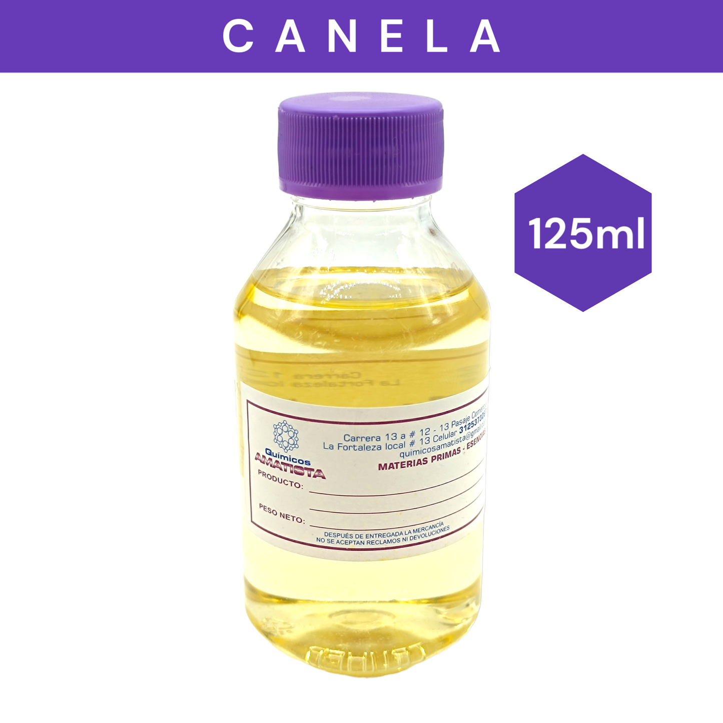 Fragancias Hidrosolubles (CANELA)