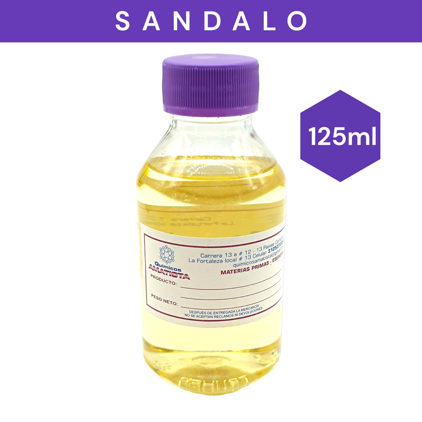 Fragancias Hidrosolubles (SANDALO)